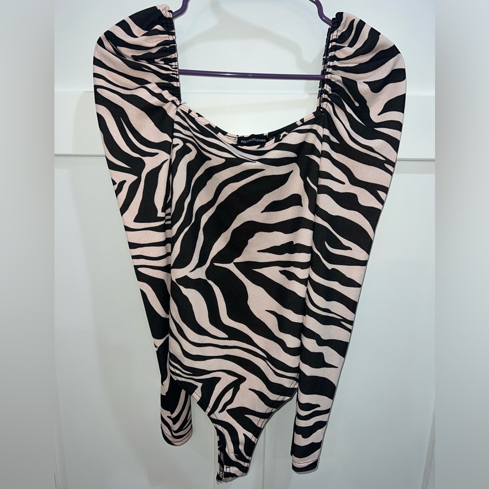 Pink & black bodysuit